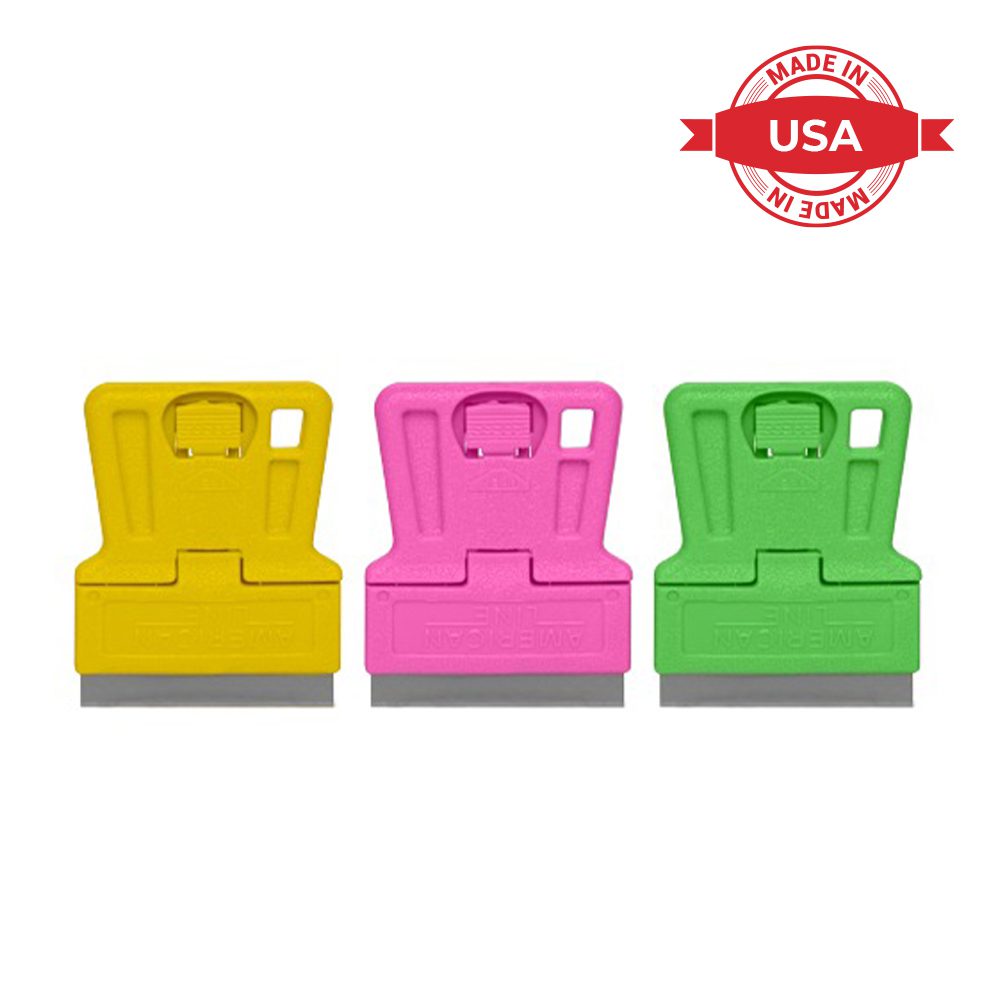 1" Neon Mini Scraper 1 blade aid plastic scraper