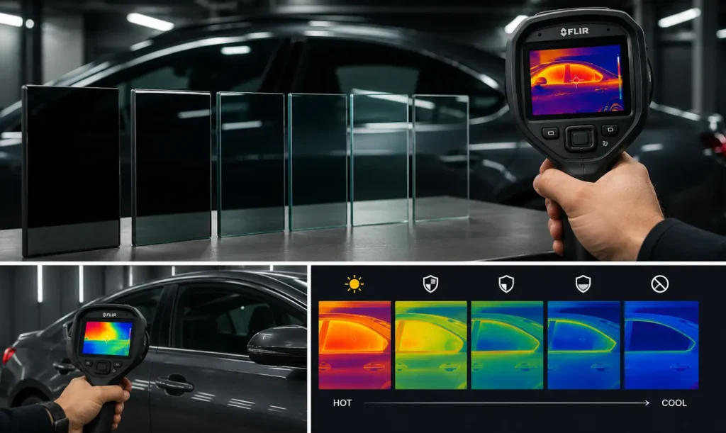 FLIR Termal Kamera ile Cam Filmi Performans Testi 2 cam film testi