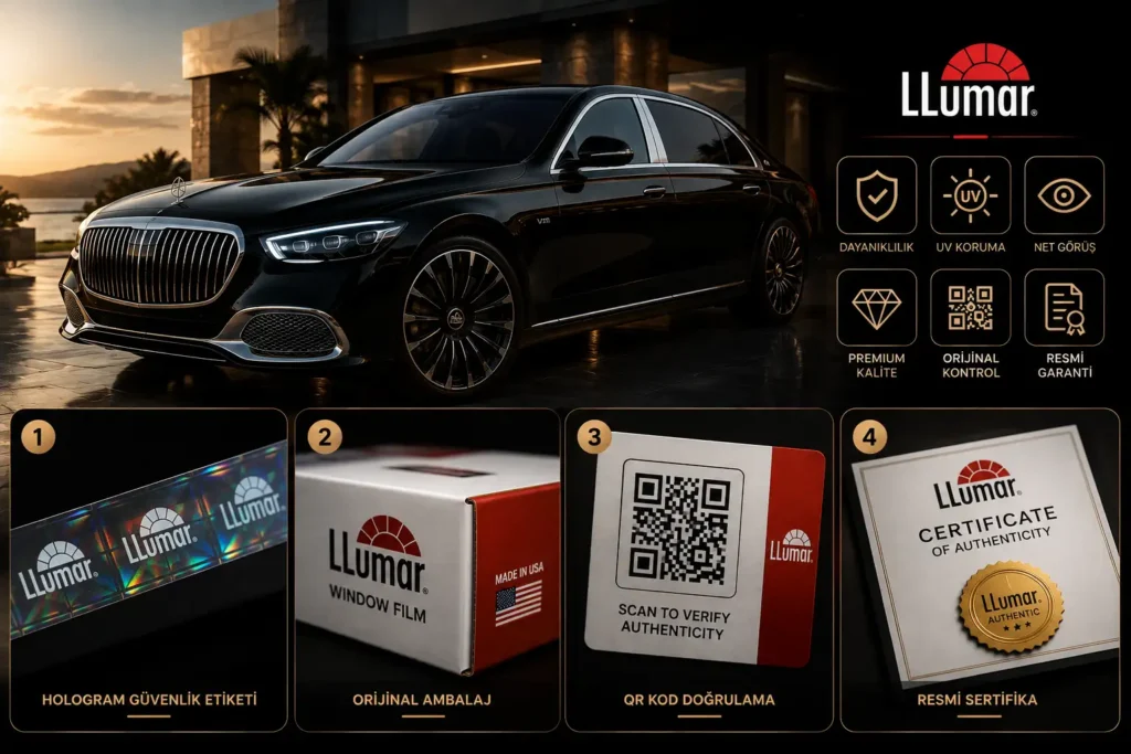 llumar cam filmi orjinallik testi